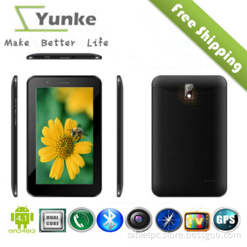 8GB built in 3G call 7 inch tablet pc wifi gps in Android 4.1.1 dual core 2 colors TF card 32G